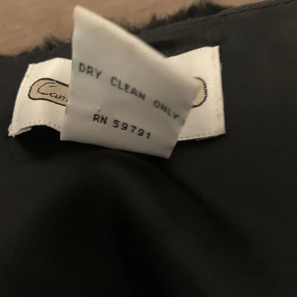 Cambridge Dry Goods Vest Womens  Large Faur Fur Vegan Fur Zip Front Soft Vintage - Picture 6 of 12